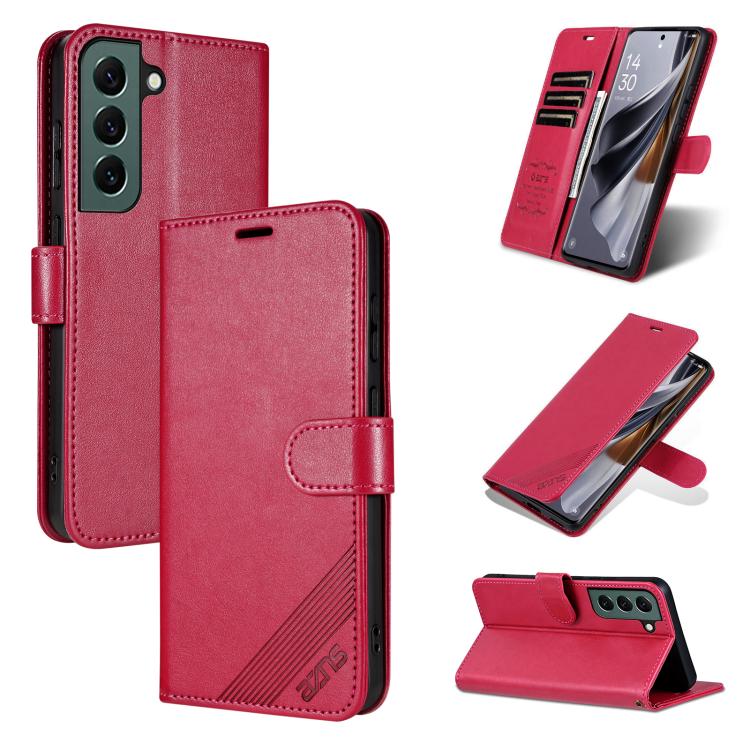 Custodia per telefono a libro in pelle con texture effetto montone AZNS, For Samsung Galaxy S23 5G, For Samsung Galaxy S22 Ultra 5G, For Samsung Galaxy S22+ 5G, For Samsung Galaxy S22 5G, For Samsung Galaxy S21 FE 5G