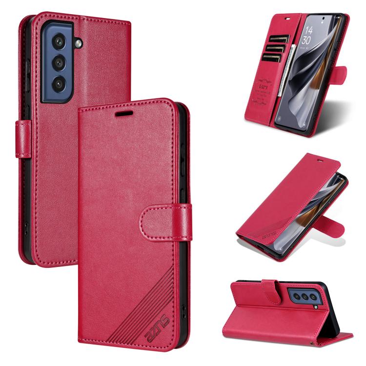 Custodia per telefono a libro in pelle con texture effetto montone AZNS, For Samsung Galaxy S23 5G, For Samsung Galaxy S22 Ultra 5G, For Samsung Galaxy S22+ 5G, For Samsung Galaxy S22 5G, For Samsung Galaxy S21 FE 5G