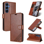 Custodia per telefono a libro in pelle con texture effetto montone AZNS, For Galaxy S26 FE 5G, For Samsung Galaxy S26+ 5G, For Samsung Galaxy S26 Ultra 5G, For Samsung Galaxy S26 5G, For Samsung Galaxy S25 FE 5G, For Samsung Galaxy S25 Edge 5G         ...