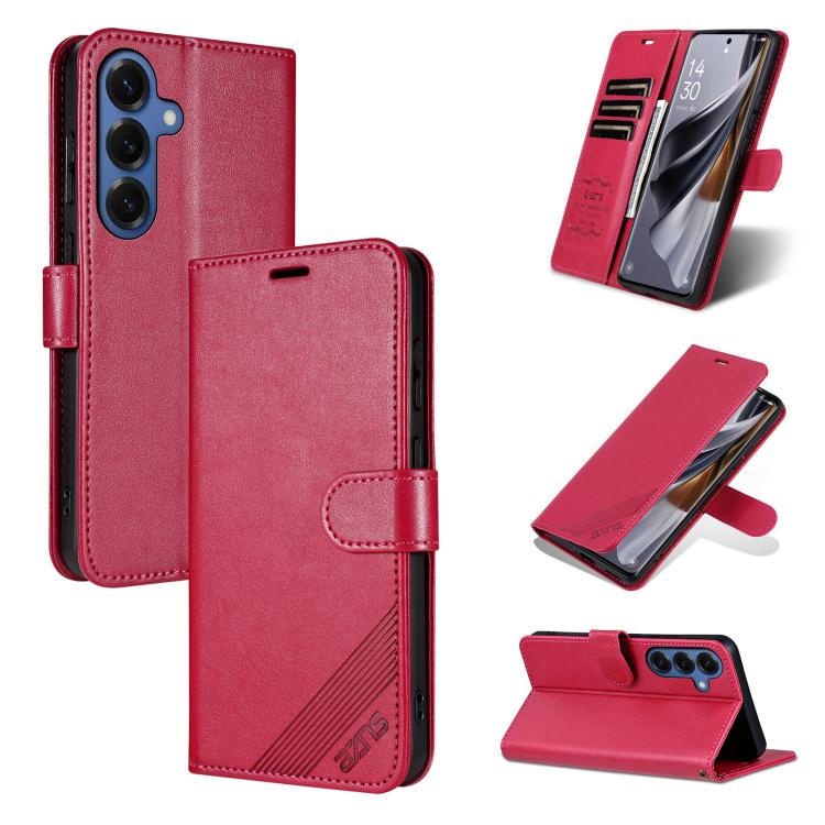 Custodia per telefono a libro in pelle con texture effetto montone AZNS, For Galaxy S26 FE 5G, For Samsung Galaxy S26+ 5G, For Samsung Galaxy S26 Ultra 5G, For Samsung Galaxy S26 5G, For Samsung Galaxy S25 FE 5G, For Samsung Galaxy S25 Edge 5G         ...
