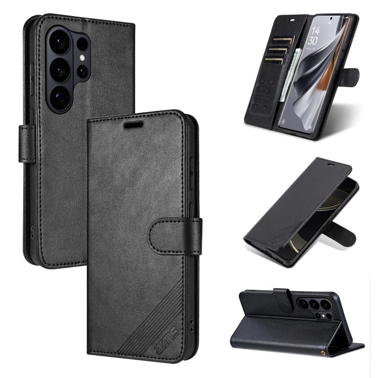 Custodia per telefono a libro in pelle con texture effetto montone AZNS, For Galaxy S26 FE 5G, For Samsung Galaxy S26+ 5G, For Samsung Galaxy S26 Ultra 5G, For Samsung Galaxy S26 5G, For Samsung Galaxy S25 FE 5G, For Samsung Galaxy S25 Edge 5G         ...