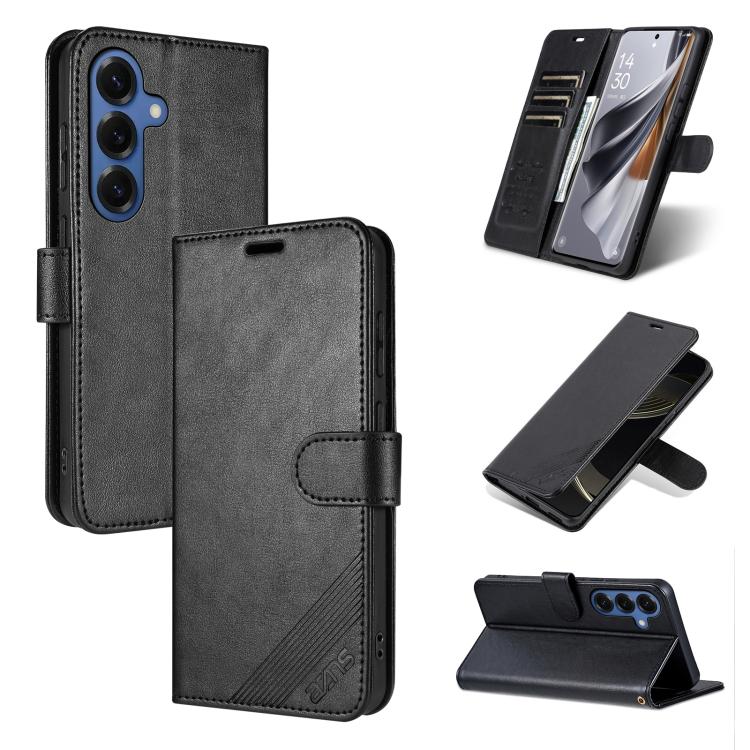 Custodia per telefono a libro in pelle con texture effetto montone AZNS, For Galaxy S26 FE 5G, For Samsung Galaxy S26+ 5G, For Samsung Galaxy S26 Ultra 5G, For Samsung Galaxy S26 5G, For Samsung Galaxy S25 FE 5G, For Samsung Galaxy S25 Edge 5G         ...