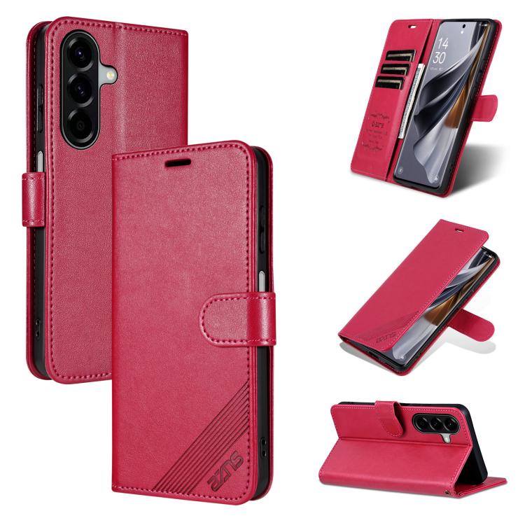 Custodia per telefono a libro in pelle con texture effetto montone AZNS, For Galaxy A08/A07 5G&4G, For Samsung Galaxy A57 5G, For Samsung Galaxy A37 5G, For Galaxy A27 5G, For Samsung Galaxy A17 5G, For Samsung Galaxy A06 4G / 5G                       ...