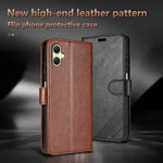 Custodia per telefono a libro in pelle con texture effetto montone AZNS, For Galaxy A08/A07 5G&4G, For Samsung Galaxy A57 5G, For Samsung Galaxy A37 5G, For Galaxy A27 5G, For Samsung Galaxy A17 5G, For Samsung Galaxy A06 4G / 5G                       ...
