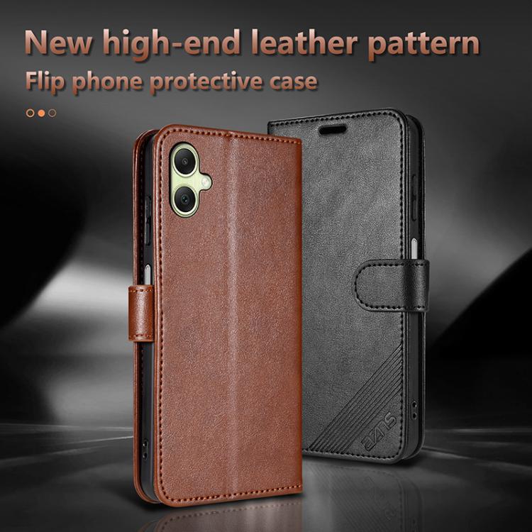 Custodia per telefono a libro in pelle con texture effetto montone AZNS, For Galaxy A08/A07 5G&4G, For Samsung Galaxy A57 5G, For Samsung Galaxy A37 5G, For Galaxy A27 5G, For Samsung Galaxy A17 5G, For Samsung Galaxy A06 4G / 5G                       ...