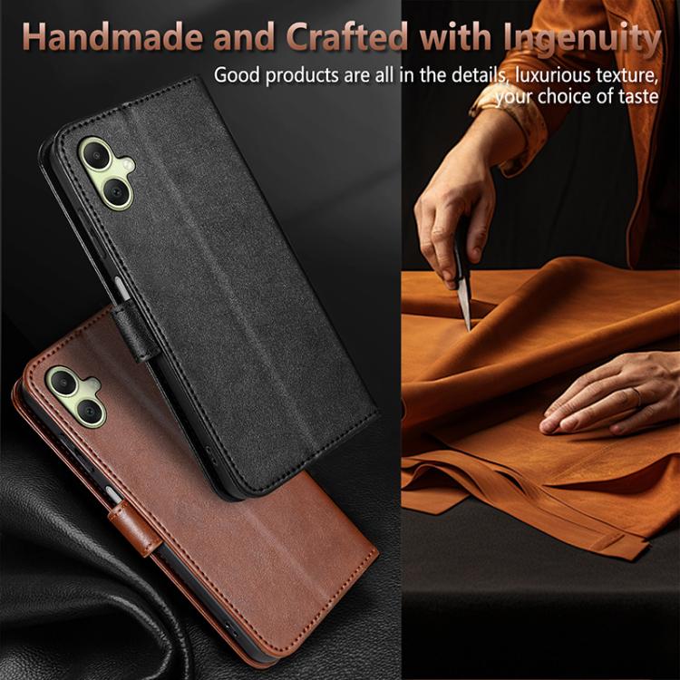 Custodia per telefono a libro in pelle con texture effetto montone AZNS, For Galaxy A08/A07 5G&4G, For Samsung Galaxy A57 5G, For Samsung Galaxy A37 5G, For Galaxy A27 5G, For Samsung Galaxy A17 5G, For Samsung Galaxy A06 4G / 5G                       ...