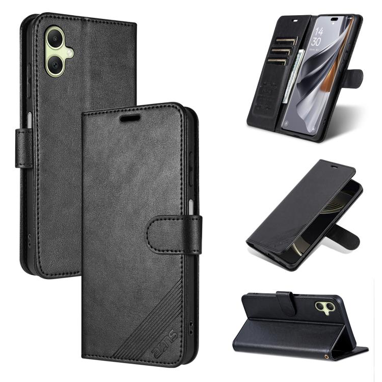 Custodia per telefono a libro in pelle con texture effetto montone AZNS, For Galaxy A08/A07 5G&4G, For Samsung Galaxy A57 5G, For Samsung Galaxy A37 5G, For Galaxy A27 5G, For Samsung Galaxy A17 5G, For Samsung Galaxy A06 4G / 5G                       ...