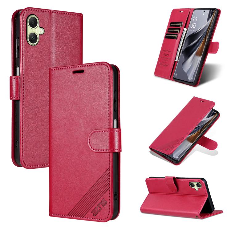 Custodia per telefono a libro in pelle con texture effetto montone AZNS, For Galaxy A08/A07 5G&4G, For Samsung Galaxy A57 5G, For Samsung Galaxy A37 5G, For Galaxy A27 5G, For Samsung Galaxy A17 5G, For Samsung Galaxy A06 4G / 5G                       ...