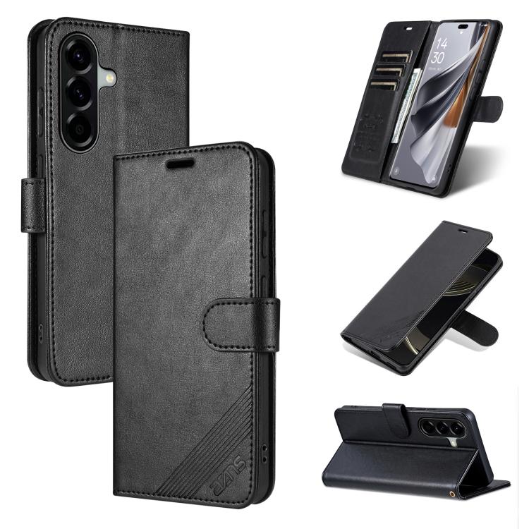 Custodia per telefono a libro in pelle con texture effetto montone AZNS, For Galaxy A08/A07 5G&4G, For Samsung Galaxy A57 5G, For Samsung Galaxy A37 5G, For Galaxy A27 5G, For Samsung Galaxy A17 5G, For Samsung Galaxy A06 4G / 5G                       ...