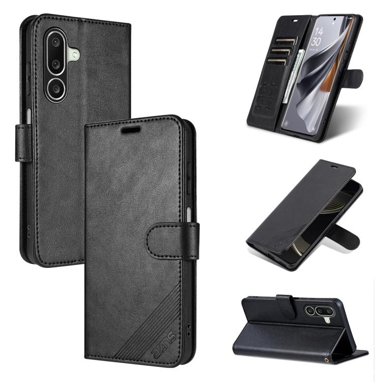 Custodia per telefono a libro in pelle con texture effetto montone AZNS, For Galaxy A08/A07 5G&4G, For Samsung Galaxy A57 5G, For Samsung Galaxy A37 5G, For Galaxy A27 5G, For Samsung Galaxy A17 5G, For Samsung Galaxy A06 4G / 5G                       ...
