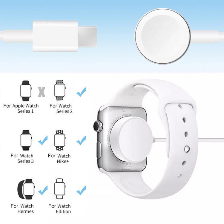 Cavo di ricarica rapida magnetica xDfind per Apple Watch Series, lunghezza: 1 m, USB-A Port, Type-C Port