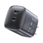 Caricabatterie rapido USAMS 45W Dual USB-C GaN