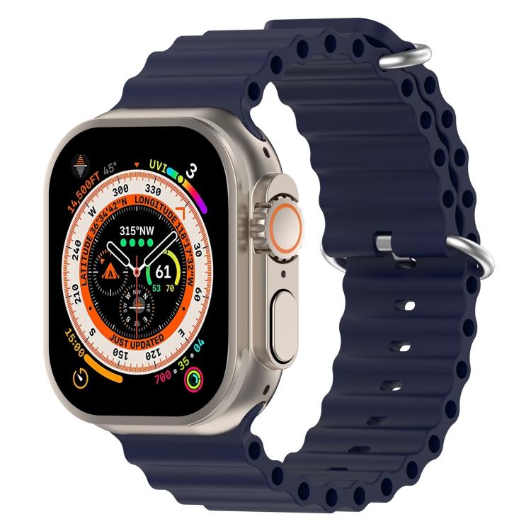 Cinturino per orologio in silicone xDfind Ocean, For Apple Watch 46mm / 49mm / 45mm / 44mm, For Apple Watch 42mm / 41mm / 40mm / 38mm