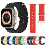 Cinturino per orologio in silicone xDfind Ocean, For Apple Watch 46mm / 49mm / 45mm / 44mm, For Apple Watch 42mm / 41mm / 40mm / 38mm