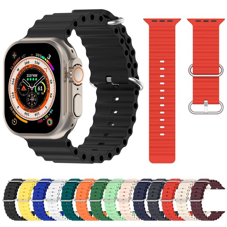 Cinturino per orologio in silicone xDfind Ocean, For Apple Watch 46mm / 49mm / 45mm / 44mm, For Apple Watch 42mm / 41mm / 40mm / 38mm