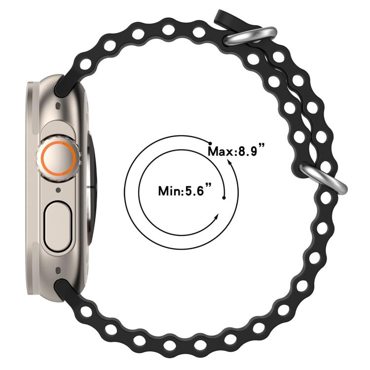 Cinturino per orologio in silicone xDfind Ocean, For Apple Watch 46mm / 49mm / 45mm / 44mm, For Apple Watch 42mm / 41mm / 40mm / 38mm