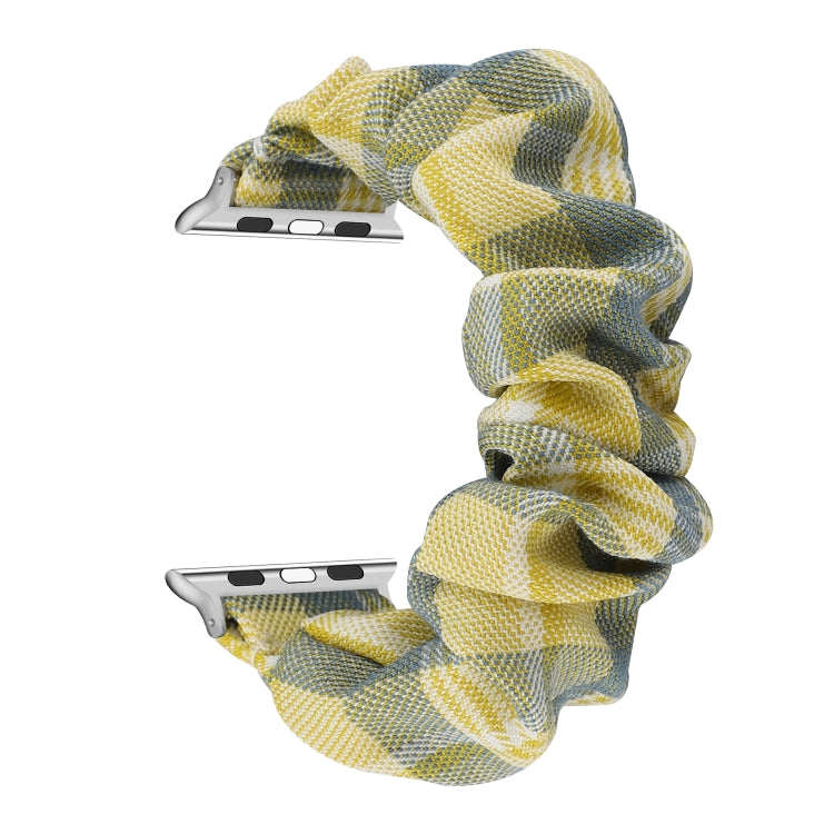 Panno stile uniforme JK + cinturino da polso per orologio in acciaio inossidabile, For Apple Watch Series 7 45mm / 6 & SE & 5 & 4 44mm / 3 & 2 & 1 42mm, For Apple Watch Series 7 41mm / 6 & SE & 5 & 4 40mm / 3 & 2 & 1 38mm