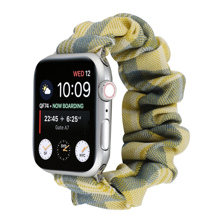 Panno stile uniforme JK + cinturino da polso per orologio in acciaio inossidabile, For Apple Watch Series 7 45mm / 6 & SE & 5 & 4 44mm / 3 & 2 & 1 42mm, For Apple Watch Series 7 41mm / 6 & SE & 5 & 4 40mm / 3 & 2 & 1 38mm