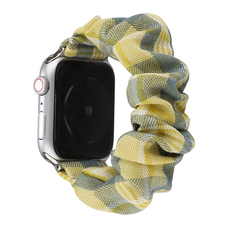 Panno stile uniforme JK + cinturino da polso per orologio in acciaio inossidabile, For Apple Watch Series 7 45mm / 6 & SE & 5 & 4 44mm / 3 & 2 & 1 42mm, For Apple Watch Series 7 41mm / 6 & SE & 5 & 4 40mm / 3 & 2 & 1 38mm