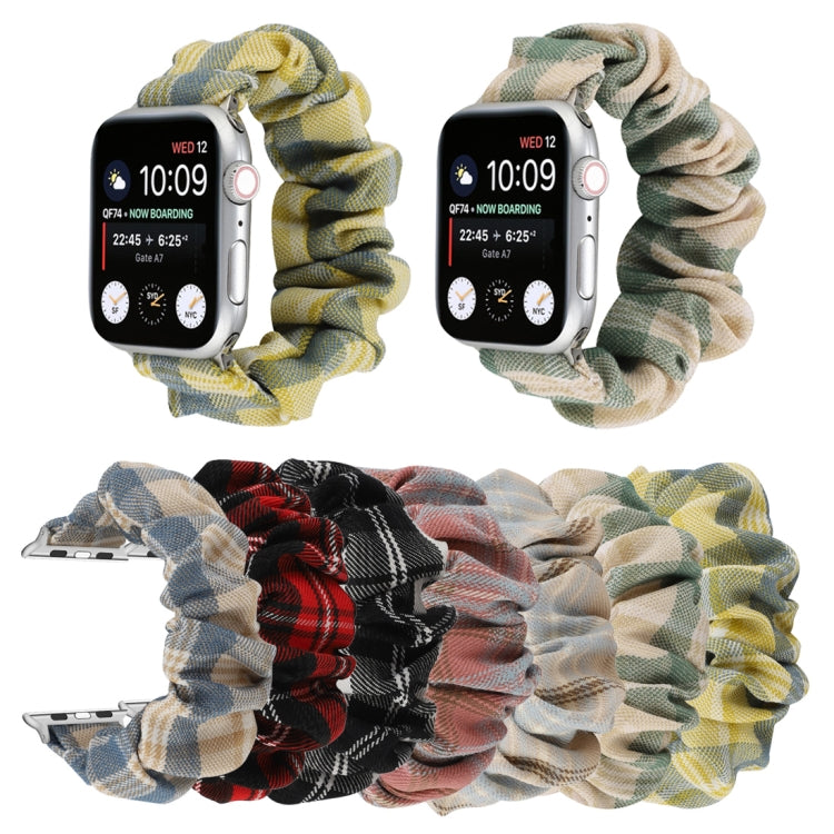 Panno stile uniforme JK + cinturino da polso per orologio in acciaio inossidabile, For Apple Watch Series 7 45mm / 6 & SE & 5 & 4 44mm / 3 & 2 & 1 42mm, For Apple Watch Series 7 41mm / 6 & SE & 5 & 4 40mm / 3 & 2 & 1 38mm