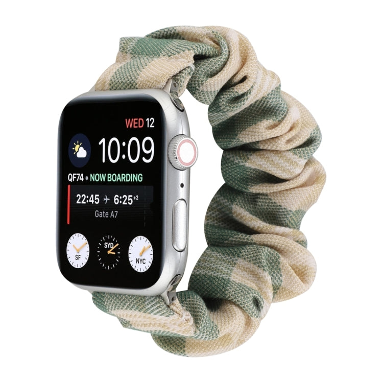 Panno stile uniforme JK + cinturino da polso per orologio in acciaio inossidabile, For Apple Watch Series 7 45mm / 6 & SE & 5 & 4 44mm / 3 & 2 & 1 42mm, For Apple Watch Series 7 41mm / 6 & SE & 5 & 4 40mm / 3 & 2 & 1 38mm