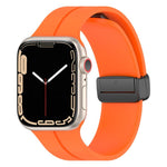 Cinturino per orologio in silicone con fibbia magnetica a tinta unita xDfind, For Apple Watch 46mm / 49mm / 45mm / 44mm, For Apple Watch 42mm / 41mm / 40mm / 38mm