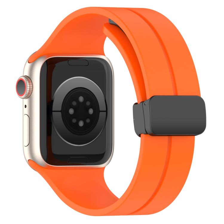 Cinturino per orologio in silicone con fibbia magnetica a tinta unita xDfind, For Apple Watch 46mm / 49mm / 45mm / 44mm, For Apple Watch 42mm / 41mm / 40mm / 38mm