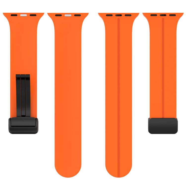 Cinturino per orologio in silicone con fibbia magnetica a tinta unita xDfind, For Apple Watch 46mm / 49mm / 45mm / 44mm, For Apple Watch 42mm / 41mm / 40mm / 38mm