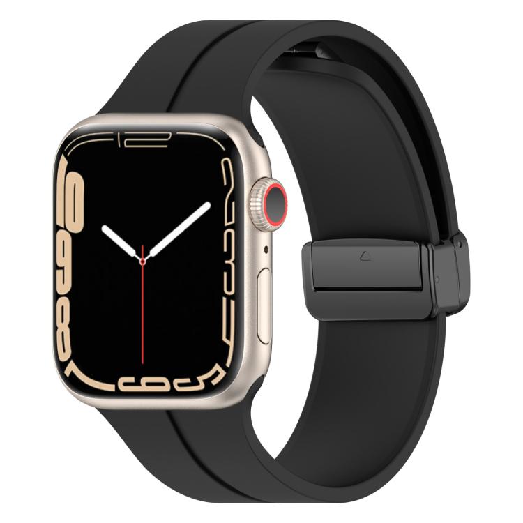 Cinturino per orologio in silicone con fibbia magnetica a tinta unita xDfind, For Apple Watch 46mm / 49mm / 45mm / 44mm, For Apple Watch 42mm / 41mm / 40mm / 38mm