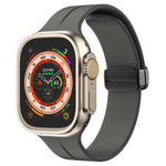Cinturino per orologio in silicone con fibbia magnetica a tinta unita xDfind, For Apple Watch 46mm / 49mm / 45mm / 44mm, For Apple Watch 42mm / 41mm / 40mm / 38mm