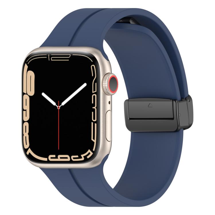 Cinturino per orologio in silicone con fibbia magnetica a tinta unita xDfind, For Apple Watch 46mm / 49mm / 45mm / 44mm, For Apple Watch 42mm / 41mm / 40mm / 38mm