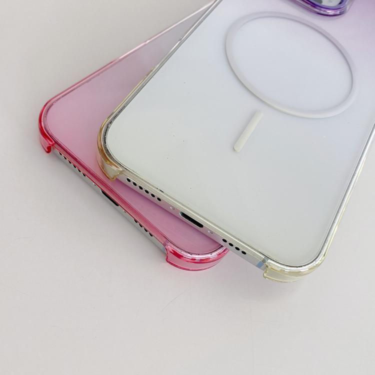 Cornice in metallo per lenti, custodia per telefono MagSafe in policarbonato sfumato, For iPhone 13 Pro
