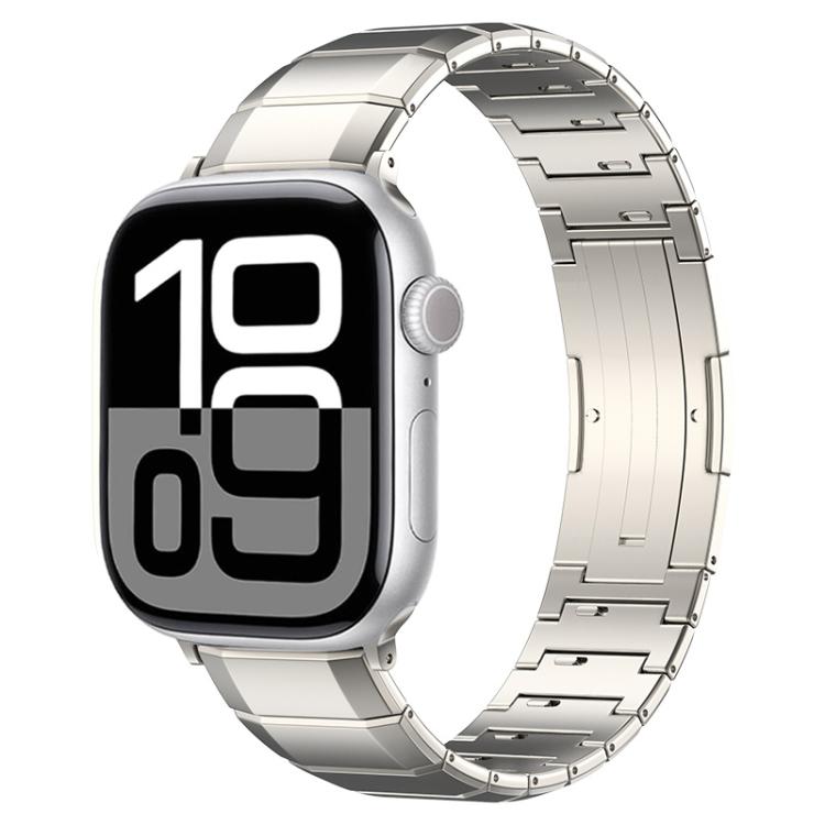 Cinturino per orologio con fibbia in titanio puro a una sola perlina, For Apple Watch 46mm / 49mm / 45mm / 44mm, For Apple Watch 42mm / 41mm / 40mm / 38mm