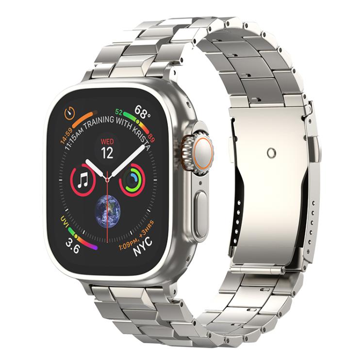 Cinturino per orologio in titanio staccabile con fibbia a tartaruga a forma di T., For Apple Watch 46mm / 49mm / 45mm / 44mm, For Apple Watch 42mm / 41mm / 40mm / 38mm