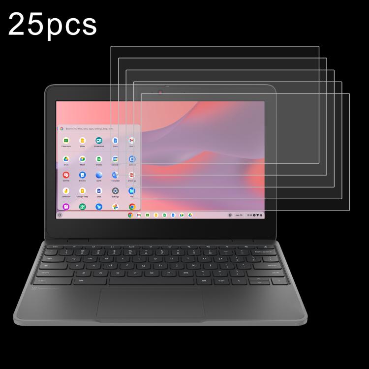 25pcs 9H 0.3mm Explosion-proof Tempered Glass Film, For Lenovo IdeaPad Slim 3 Gen10 14, For Lenovo IdeaPad Slim 5 Light 14, For Lenovo Chromebook 100e 11.6, For Lenovo IdeaPad Slim 5 Light 13.3, For Lenovo Chromebook Plus 14                            ...