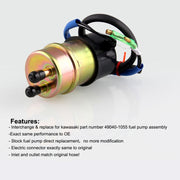 Pompa del carburante elettrica 12V 49040-1055 per Kawasaki, Electric Fuel Pump