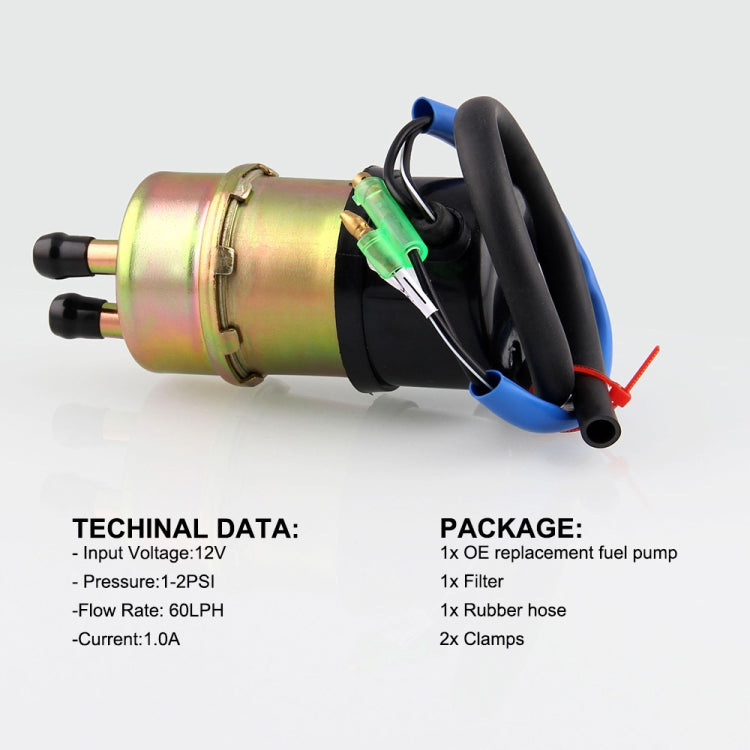 Pompa del carburante elettrica 12V 49040-1055 per Kawasaki, Electric Fuel Pump