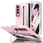 Custodia per telefono antiurto con supporto pieghevole per lente effetto pelle integrata, scomparto per penna e penna inclusa., For Samsung Galaxy Z Fold5 5G, For Samsung Galaxy Z Fold4 5G, For Samsung Galaxy Z Fold3 5G