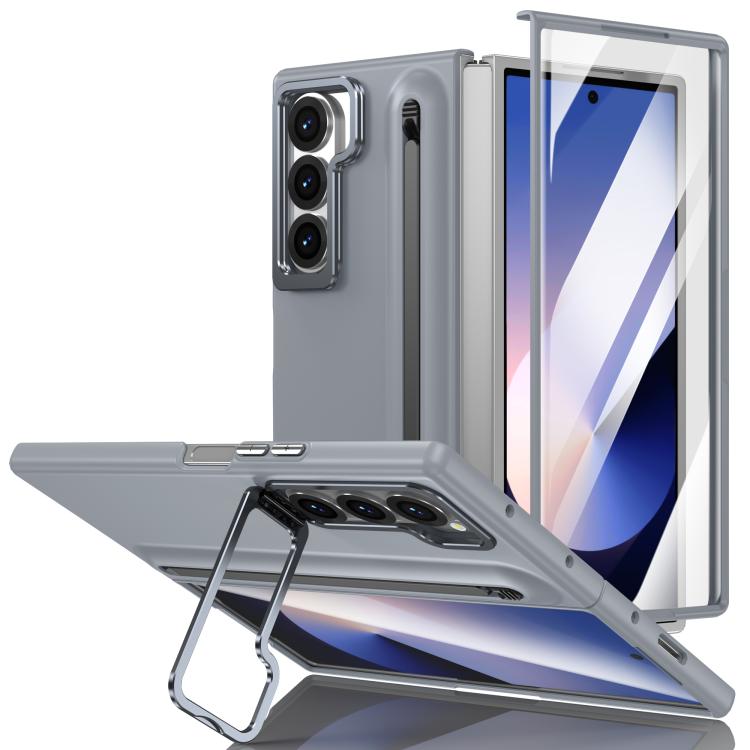 Custodia per telefono antiurto con supporto pieghevole per lente effetto pelle integrata, scomparto per penna e penna inclusa., For Galaxy Z Fold8 5G, For Galaxy Z Fold8 Ultra 5G, For Galaxy Z Fold7 5G, For Samsung Galaxy Z Fold6 5G