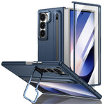 Custodia per telefono antiurto con supporto pieghevole per lente effetto pelle integrata, scomparto per penna e penna inclusa., For Galaxy Z Fold8 5G, For Galaxy Z Fold8 Ultra 5G, For Galaxy Z Fold7 5G, For Samsung Galaxy Z Fold6 5G