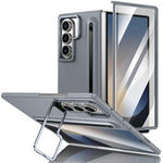 Custodia per telefono antiurto con supporto pieghevole per lente effetto pelle integrata, scomparto per penna e penna inclusa., For Galaxy Z Fold8 5G, For Galaxy Z Fold8 Ultra 5G, For Galaxy Z Fold7 5G, For Samsung Galaxy Z Fold6 5G