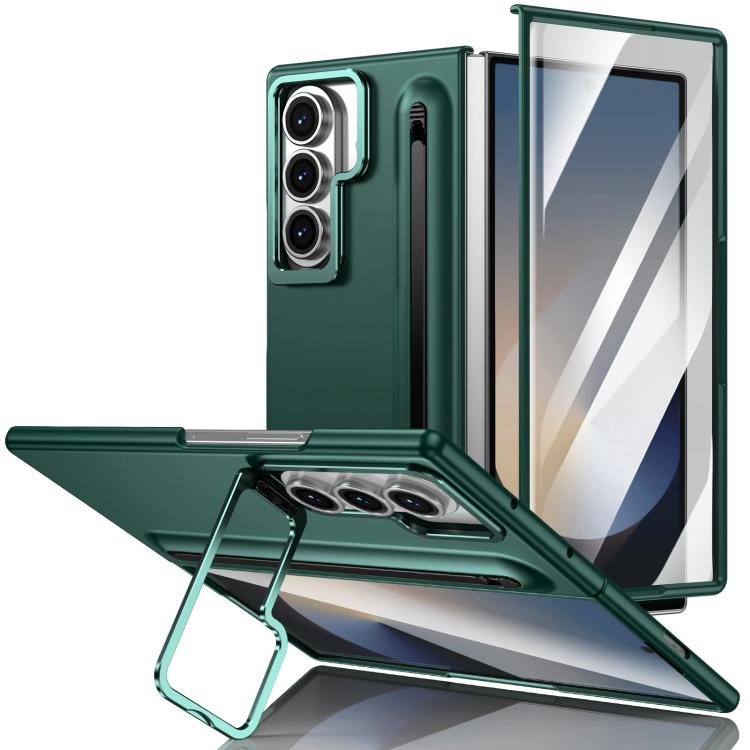 Custodia per telefono antiurto con supporto pieghevole per lente effetto pelle integrata, scomparto per penna e penna inclusa., For Galaxy Z Fold8 5G, For Galaxy Z Fold8 Ultra 5G, For Galaxy Z Fold7 5G, For Samsung Galaxy Z Fold6 5G