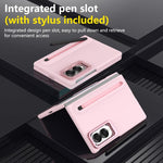 Custodia per telefono antiurto con supporto pieghevole per lente effetto pelle integrata, scomparto per penna e penna inclusa., For Galaxy Z Fold8 5G, For Galaxy Z Fold8 Ultra 5G, For Galaxy Z Fold7 5G, For Samsung Galaxy Z Fold6 5G