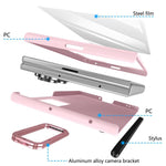 Custodia per telefono antiurto con supporto pieghevole per lente effetto pelle integrata, scomparto per penna e penna inclusa., For Galaxy Z Fold8 5G, For Galaxy Z Fold8 Ultra 5G, For Galaxy Z Fold7 5G, For Samsung Galaxy Z Fold6 5G