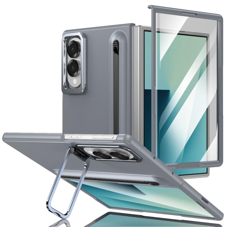 Custodia per telefono antiurto con supporto pieghevole per lente effetto pelle integrata, scomparto per penna e penna inclusa., For Galaxy Z Fold8 5G, For Galaxy Z Fold8 Ultra 5G, For Galaxy Z Fold7 5G, For Samsung Galaxy Z Fold6 5G