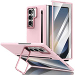 Custodia per telefono antiurto con supporto pieghevole per lente effetto pelle integrata, scomparto per penna e penna inclusa., For Galaxy Z Fold8 5G, For Galaxy Z Fold8 Ultra 5G, For Galaxy Z Fold7 5G, For Samsung Galaxy Z Fold6 5G
