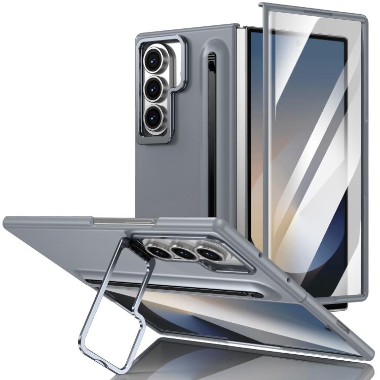 Custodia per telefono antiurto con supporto pieghevole per lente effetto pelle integrata, scomparto per penna e penna inclusa., For Galaxy Z Fold8 5G, For Galaxy Z Fold8 Ultra 5G, For Galaxy Z Fold7 5G, For Samsung Galaxy Z Fold6 5G
