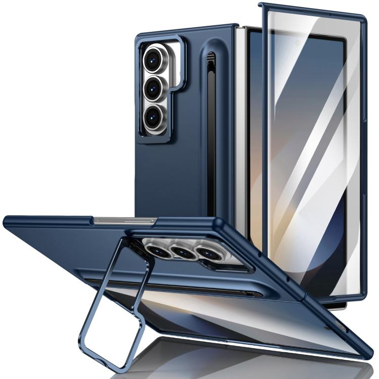 Custodia per telefono antiurto con supporto pieghevole per lente effetto pelle integrata, scomparto per penna e penna inclusa., For Galaxy Z Fold8 5G, For Galaxy Z Fold8 Ultra 5G, For Galaxy Z Fold7 5G, For Samsung Galaxy Z Fold6 5G