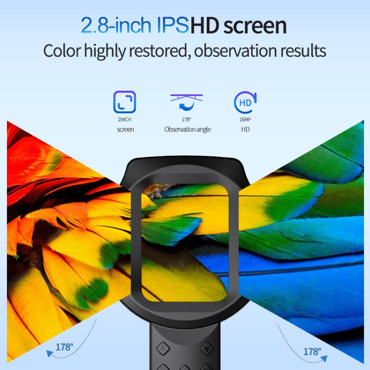 Microscopio digitale industriale portatile con schermo IPS da 2,8 pollici
