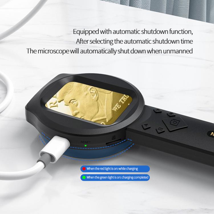 Microscopio digitale industriale portatile con schermo IPS da 2,8 pollici